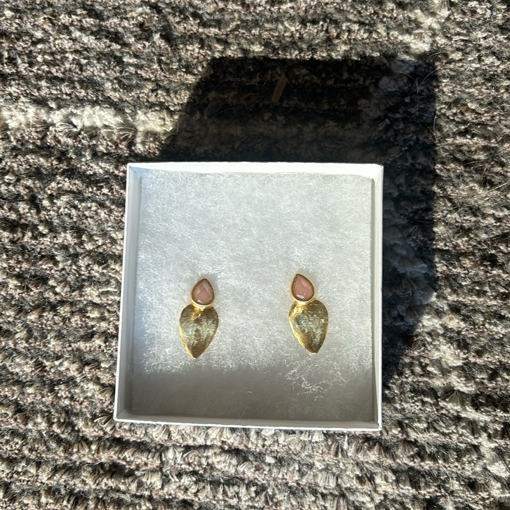 Gold drop earrings